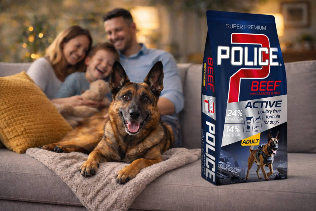 Police beef dog food