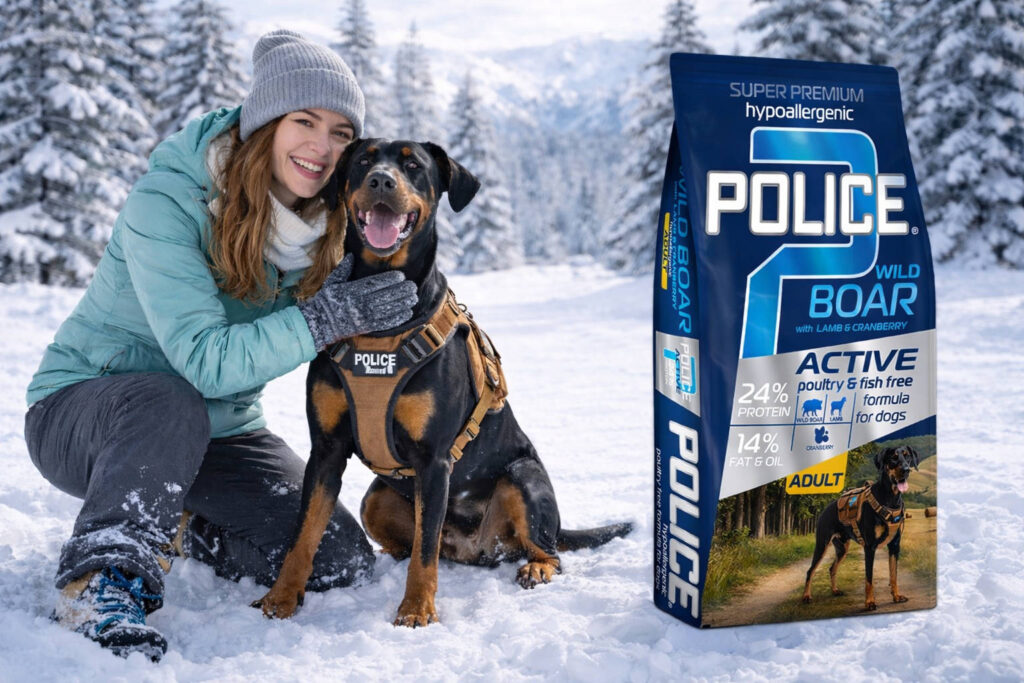 Police wild boar pet food