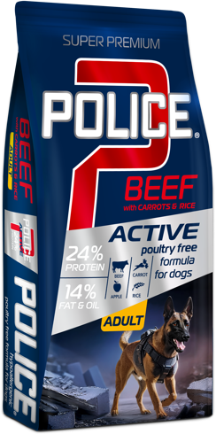 Police Beef premium dog food