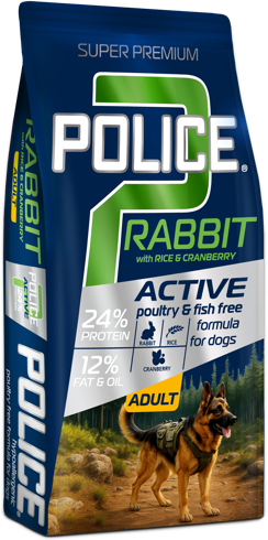 Police Rabbit premium dog food