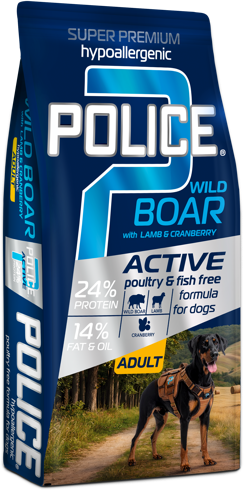 Police Wild Boar premium dog food